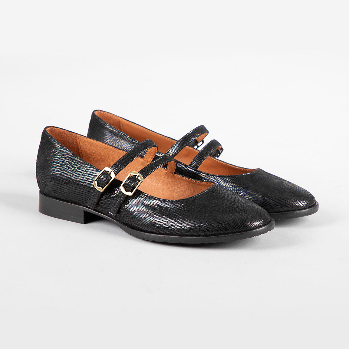 Anya Black Flat Shoe by Esska Shoes Ltd