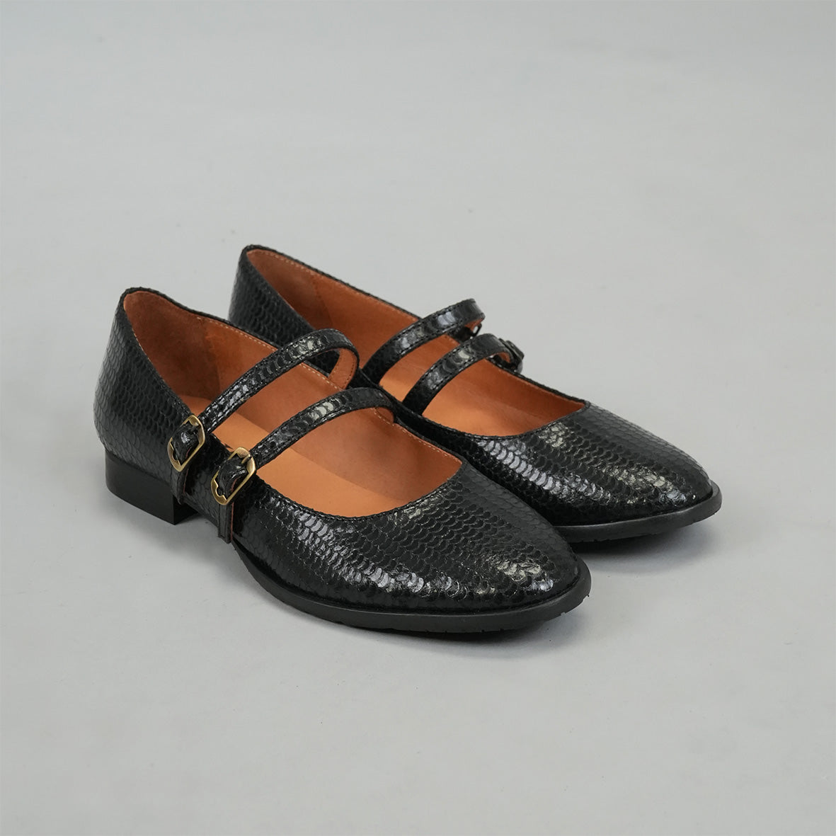 Anya WIDE Black Flat Shoe by Esska Shoes Ltd