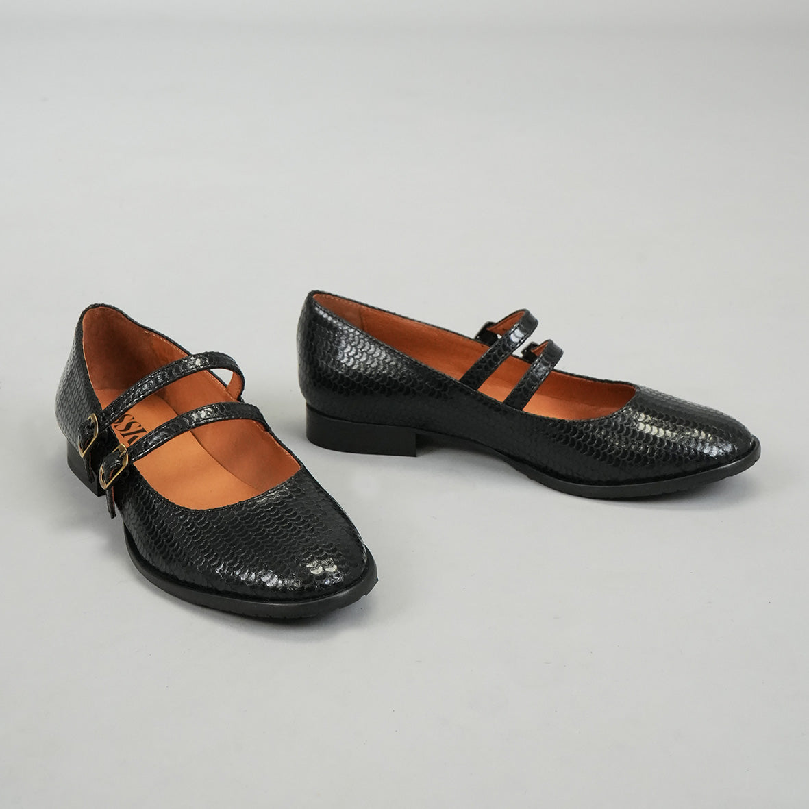 Anya WIDE Black Flat Shoe by Esska Shoes Ltd