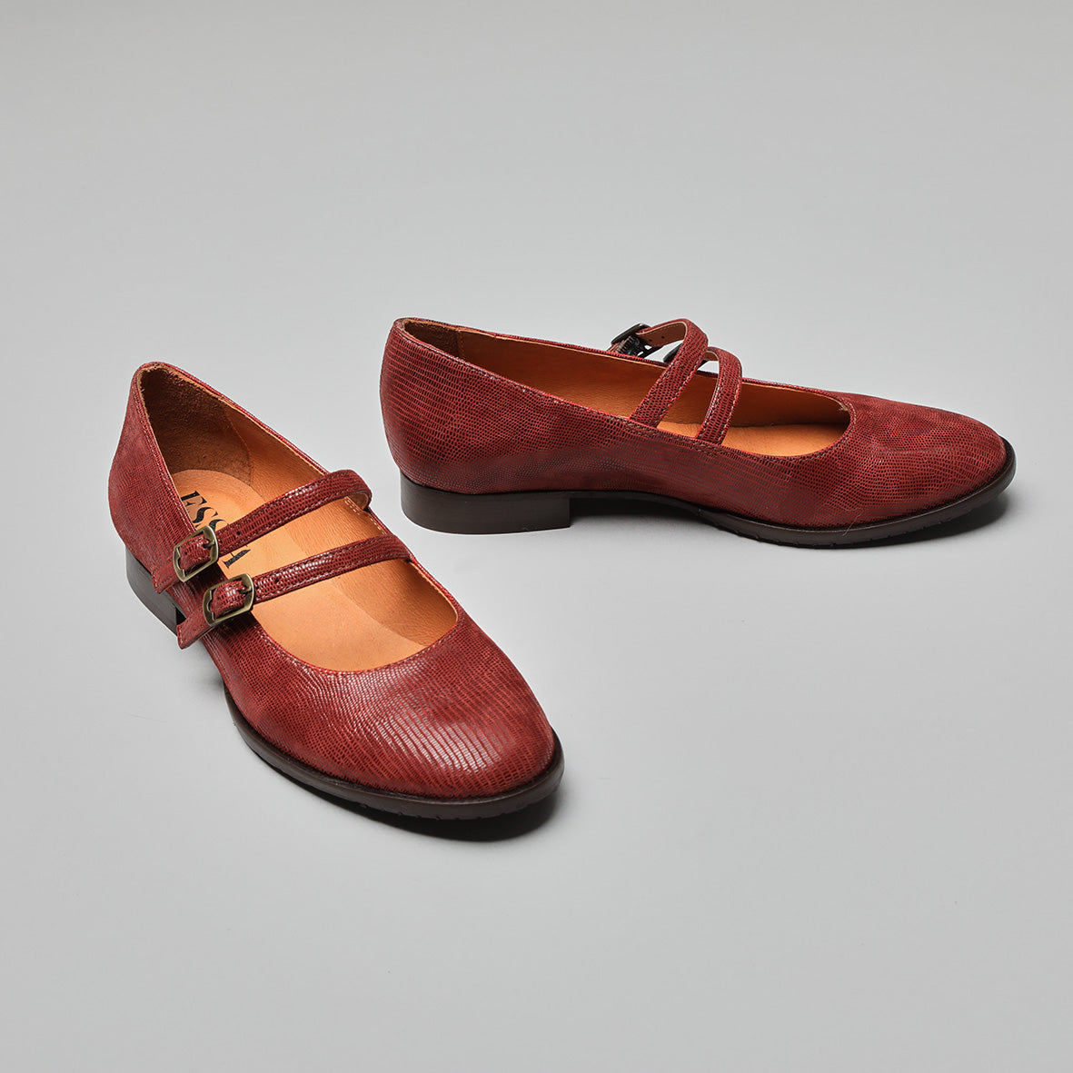 Anya Brick Flat Shoe by Esska Shoes Ltd