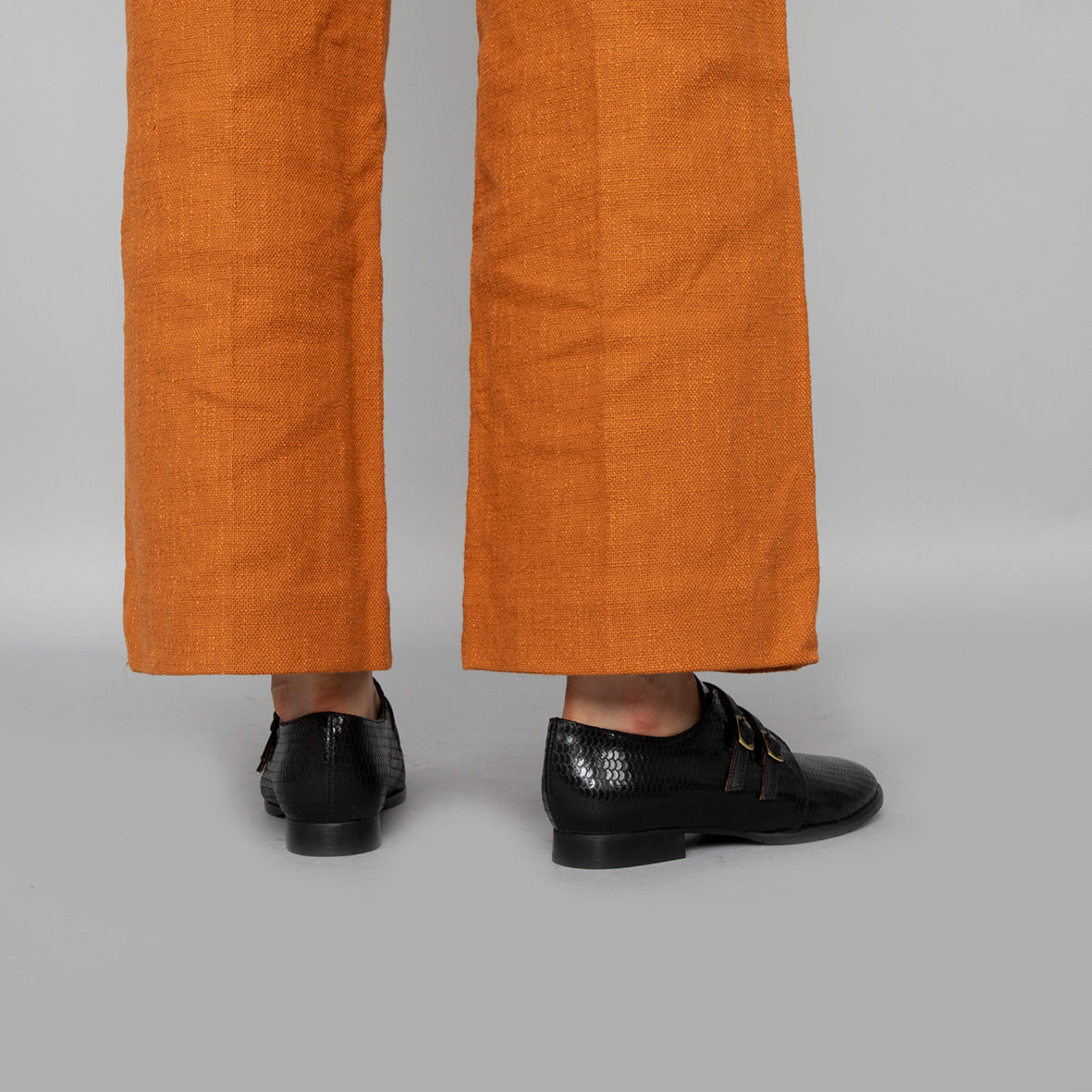 April Black Flat Shoe by Esska