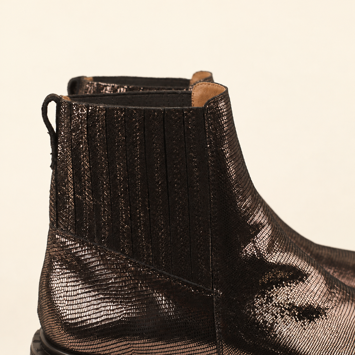 Bailey Metallic Ash Flat Boot by Esska
