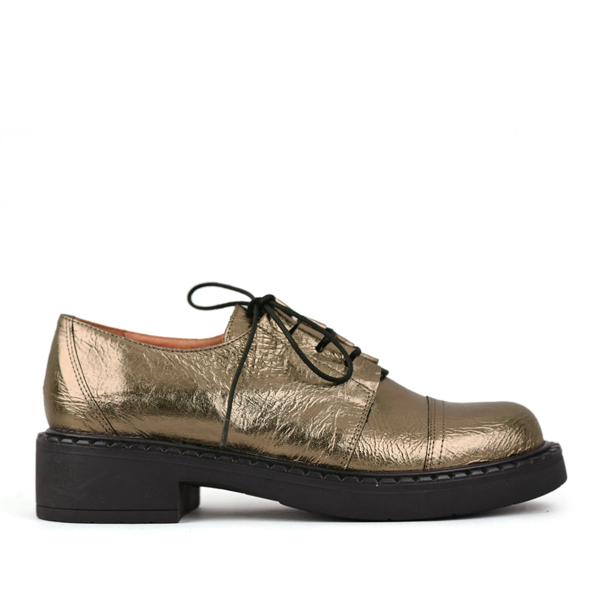 Baron Metallic Smoke Flat Shoe by Esska Shoes Ltd