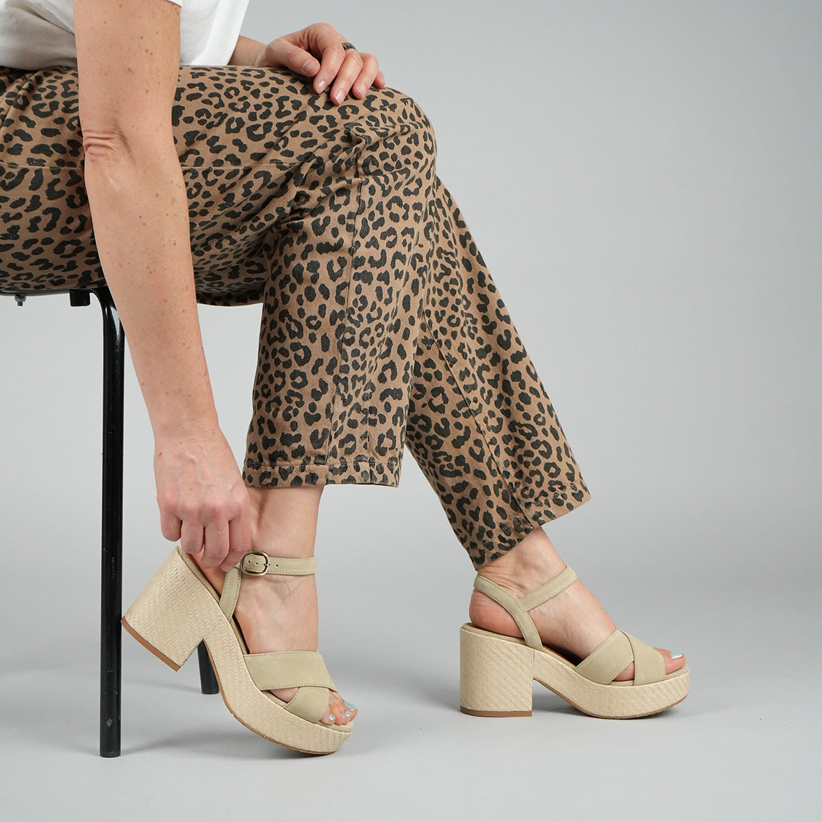 Becca Stone Mid Sandal by Esska