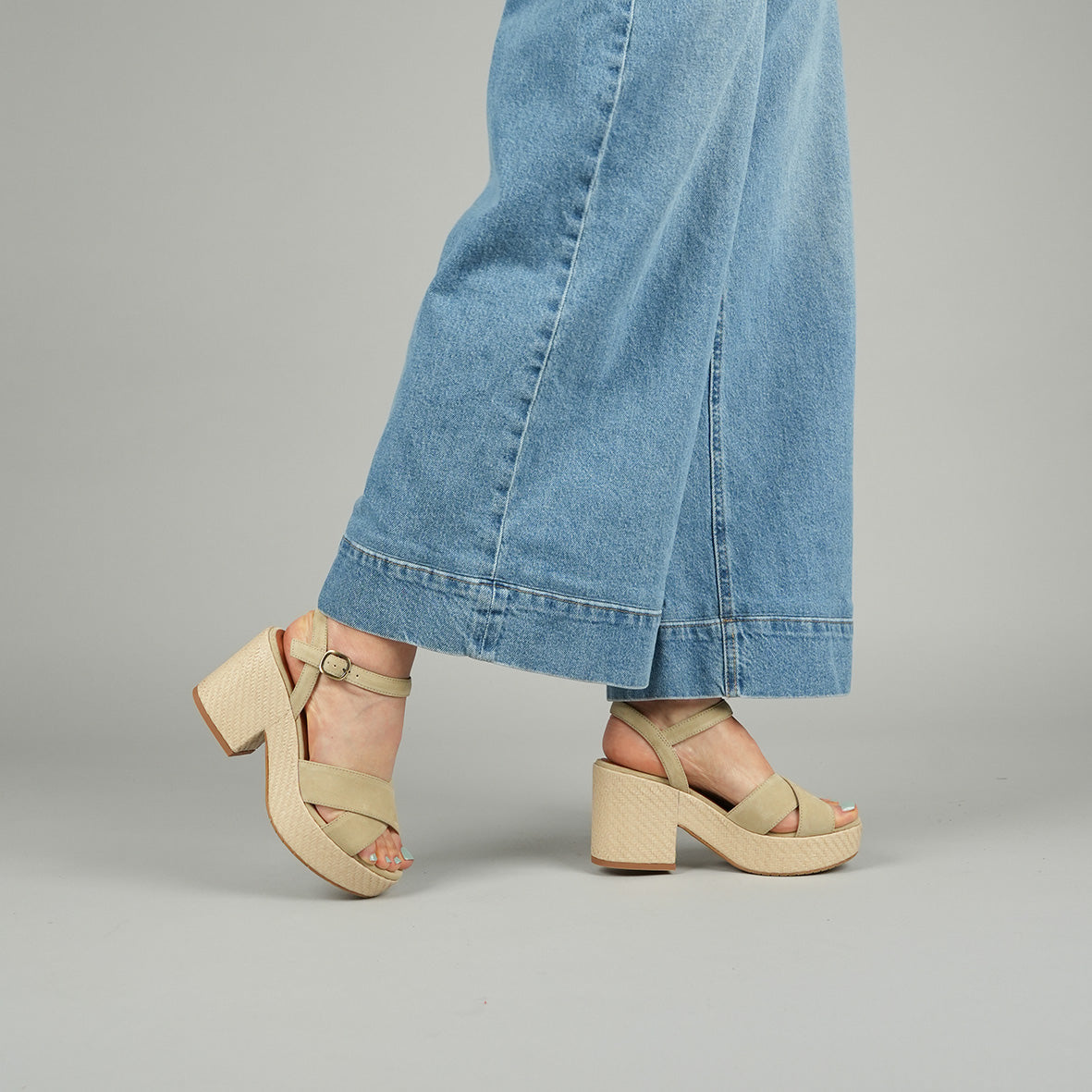 Becca Stone Mid Sandal by Esska