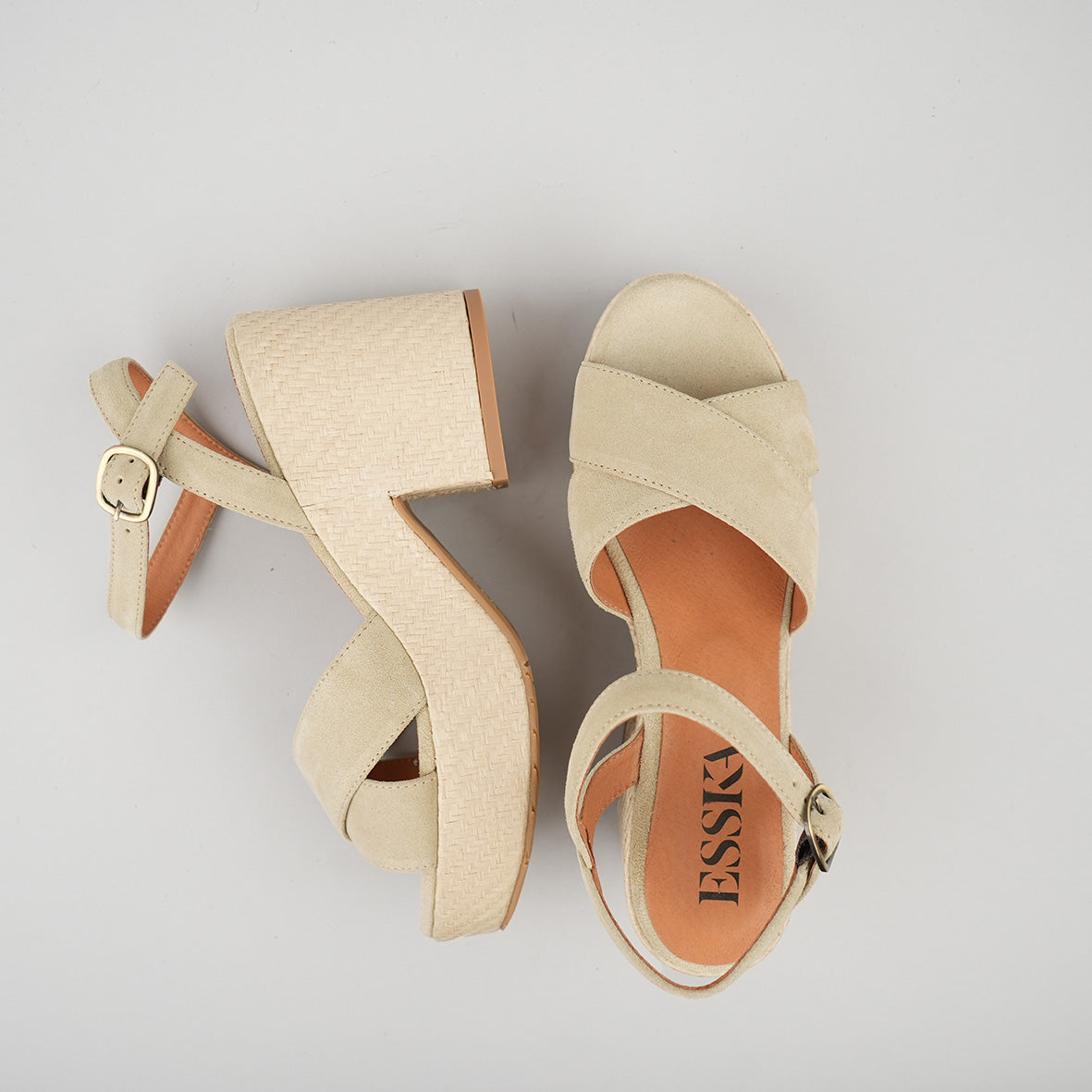 Becca Stone Mid Sandal by Esska