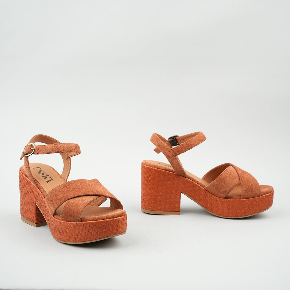 Becca Tan Mid Sandal by Esska