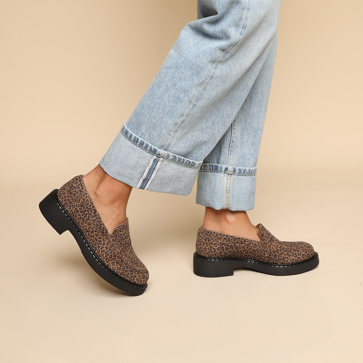 Ben Leopard Baby Flat Shoe by Esska Shoes Ltd