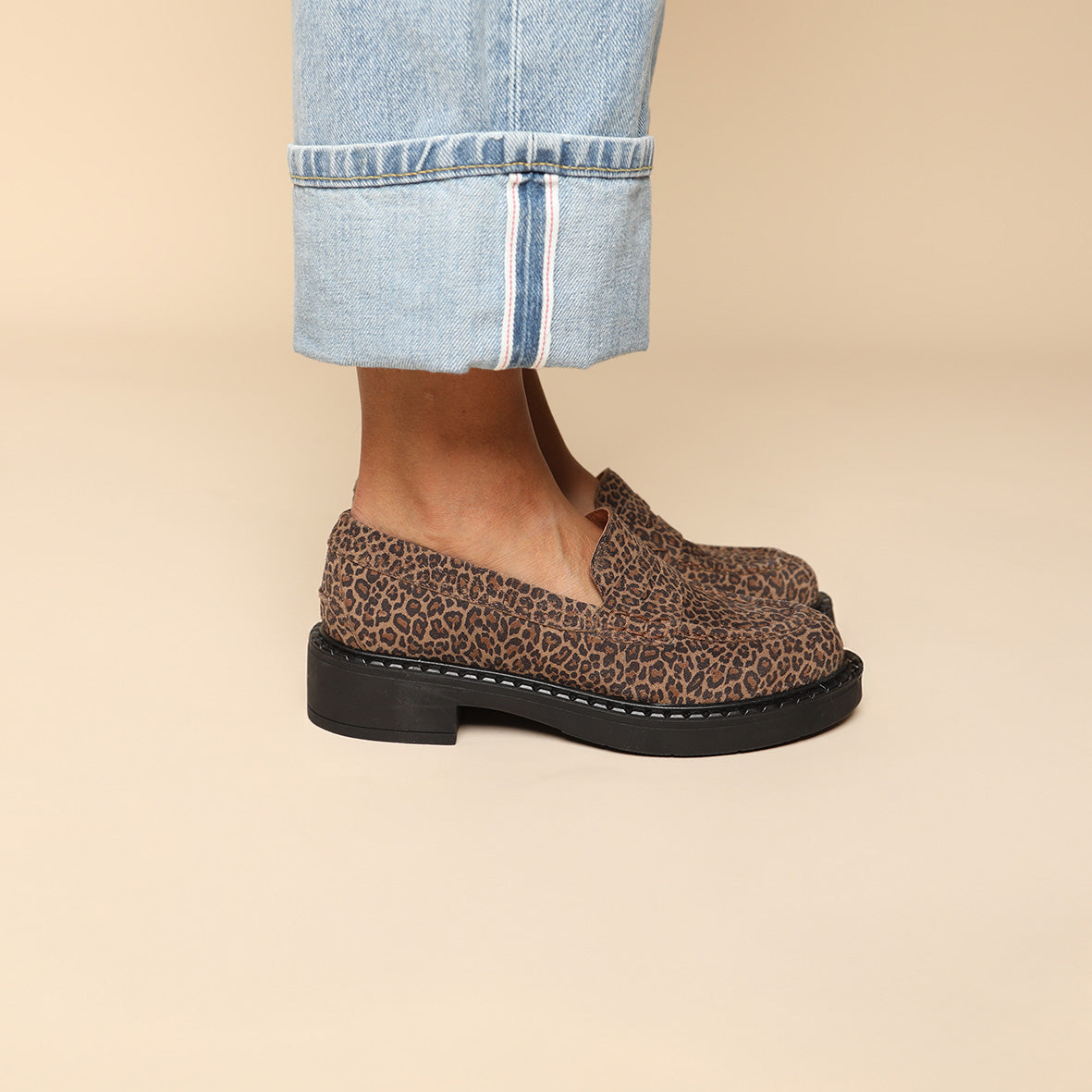 Ben Leopard Baby Flat Shoe by Esska Shoes Ltd