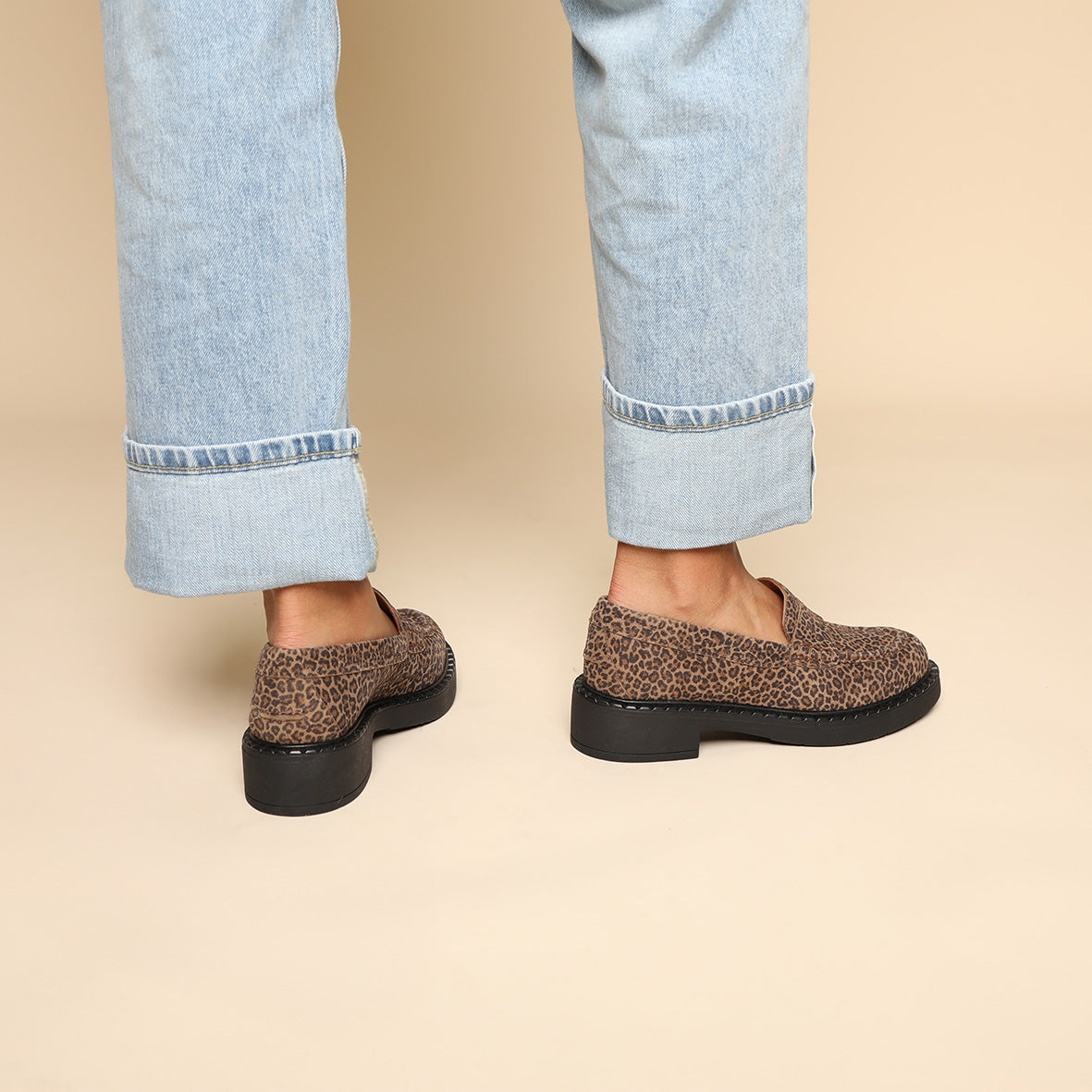 Ben Leopard Baby Flat Shoe by Esska Shoes Ltd