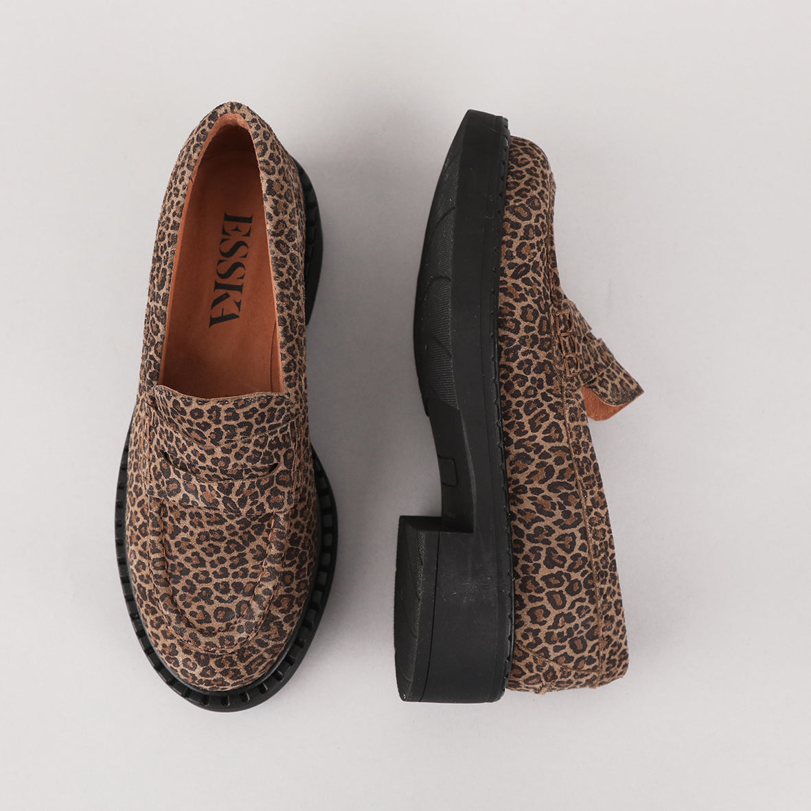 Ben Leopard Baby Flat Shoe by Esska Shoes Ltd