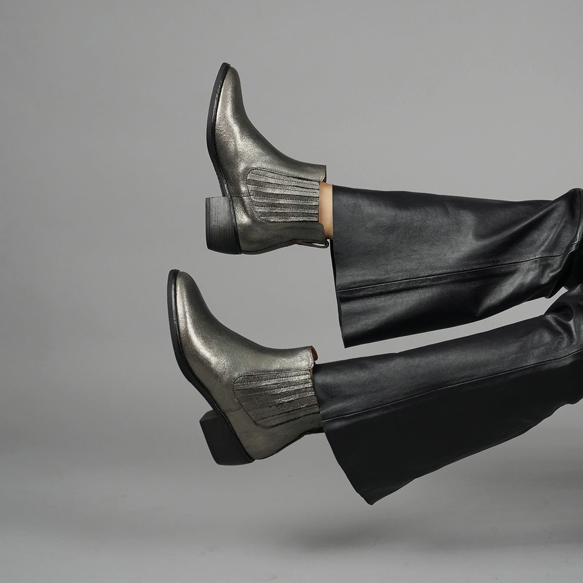 Bettina Gunmetal Low Boot by Esska
