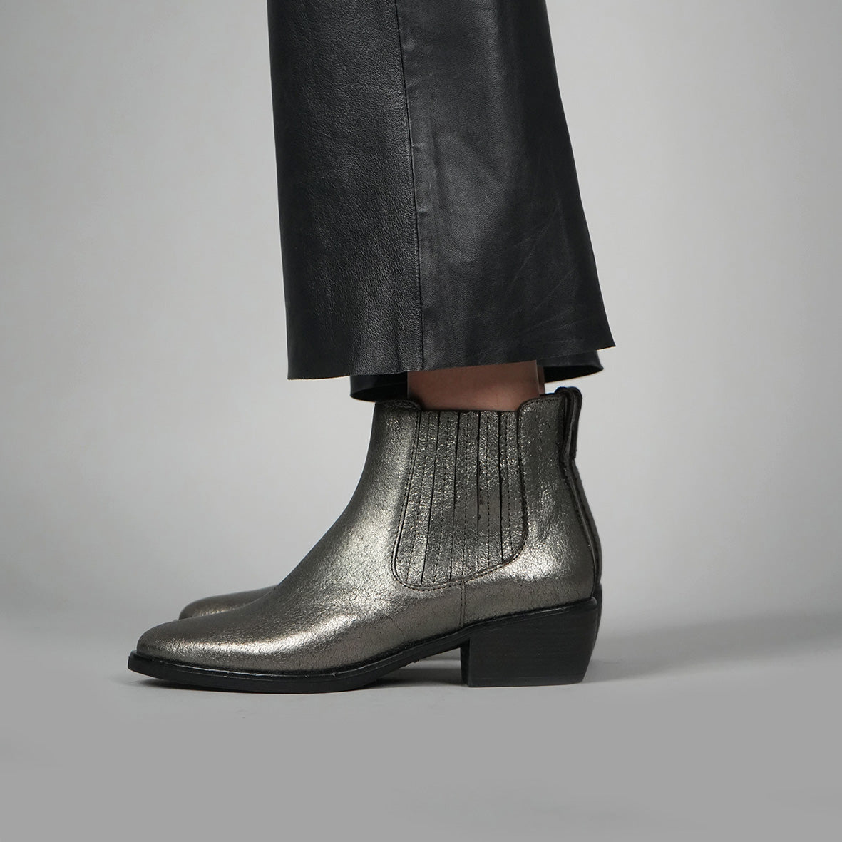 Bettina Gunmetal Low Boot by Esska