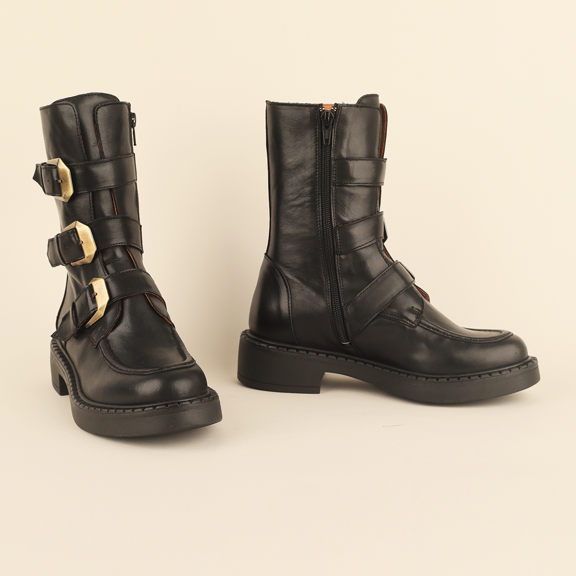 Birdie Black Flat Boot by Esska Shoes Ltd