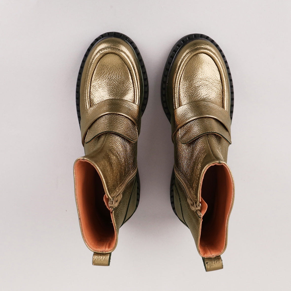 Bista Metallic Mercury Flat Boot by Esska Shoes Ltd