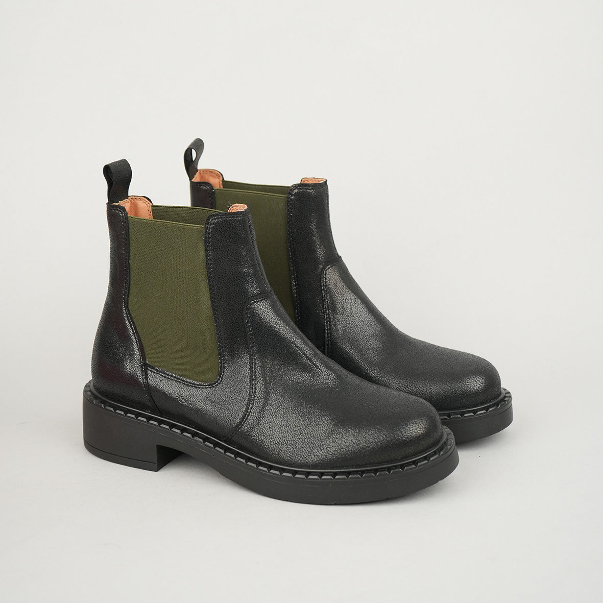 Bora Vegan Black Flat Boot by Esska