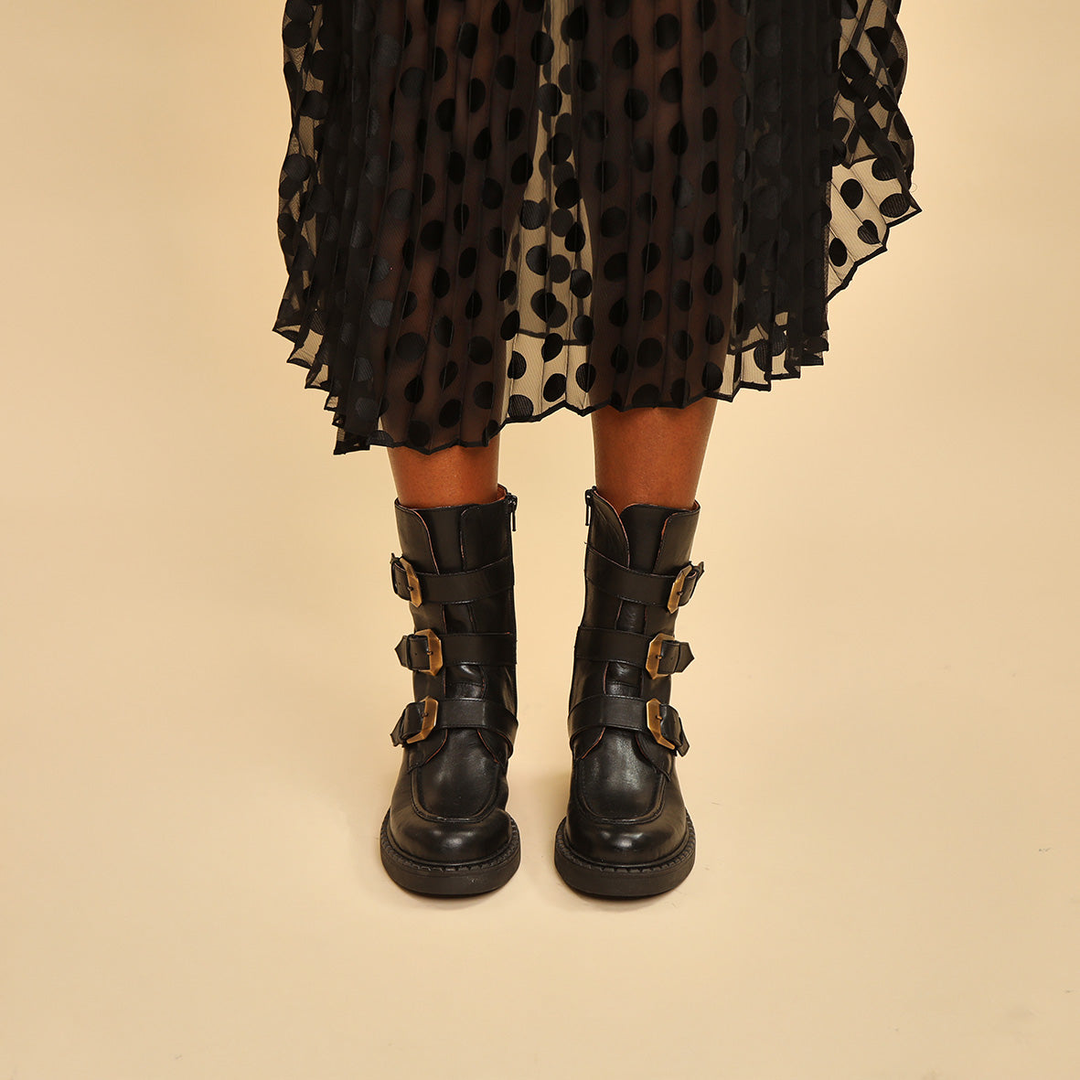 Birdie Black Flat Boot by Esska Shoes Ltd