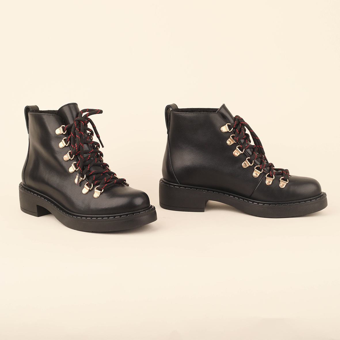 Brooke Black Flat Boot by Esska