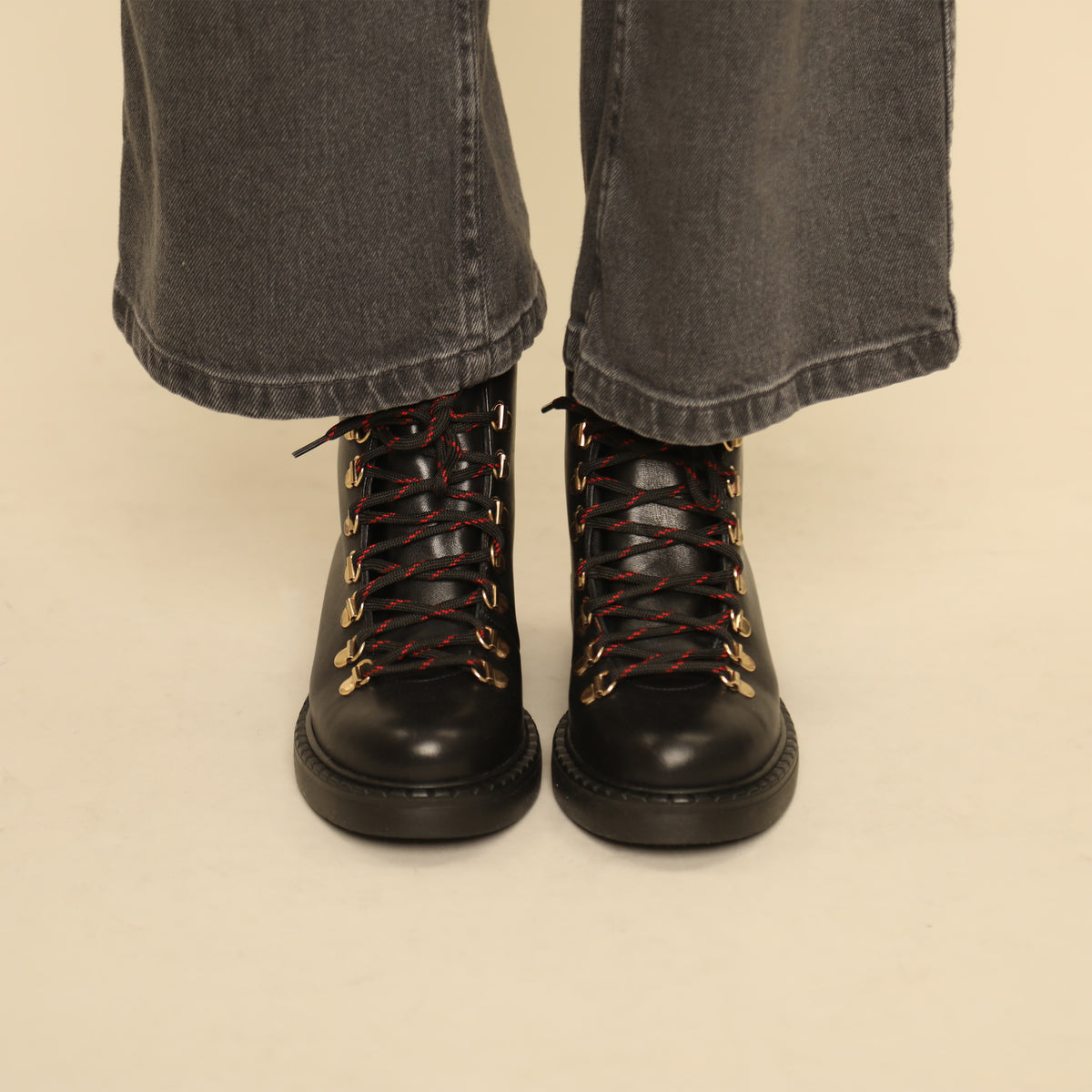Brooke Black Flat Boot by Esska