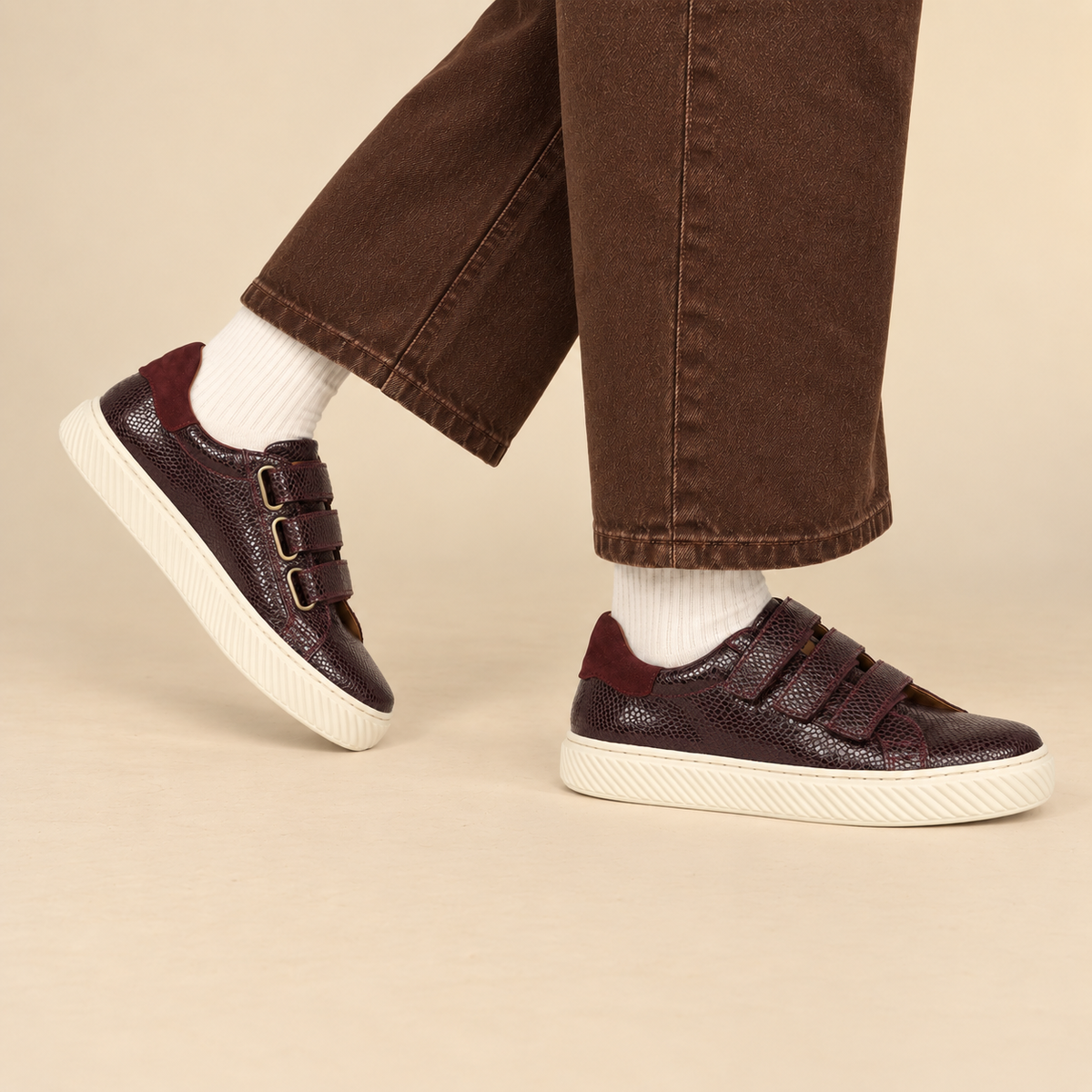 Narla Bordeaux Rept Trainer by Esska