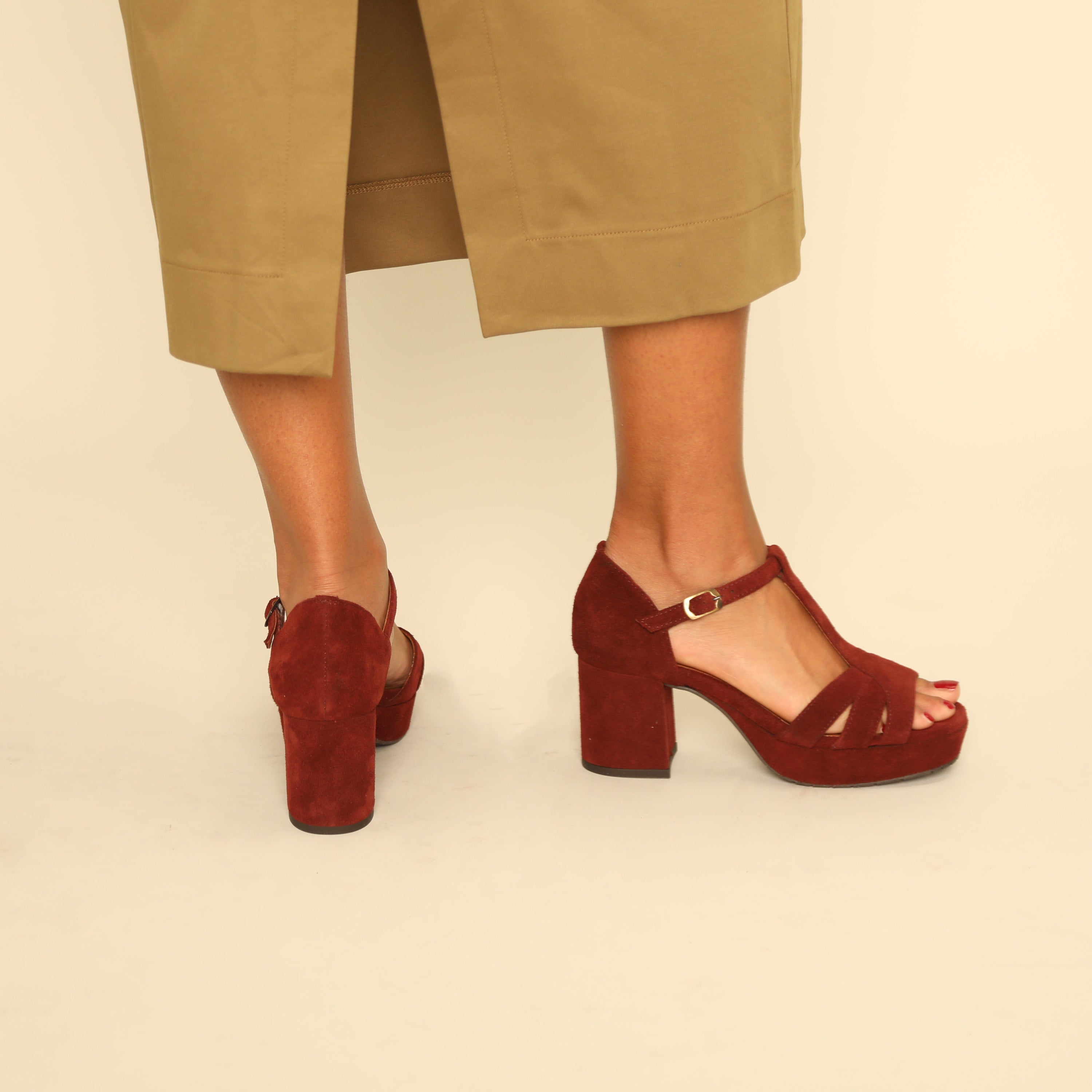 Cam Rust Mid Sandal by Esska