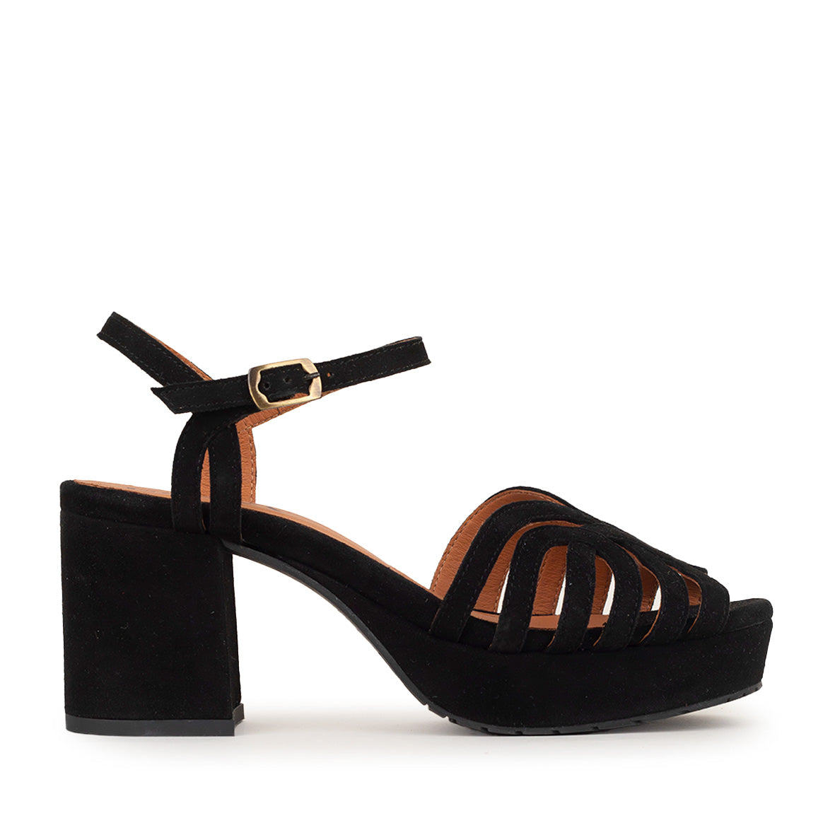 Capricorn Black Mid Sandal by Esska