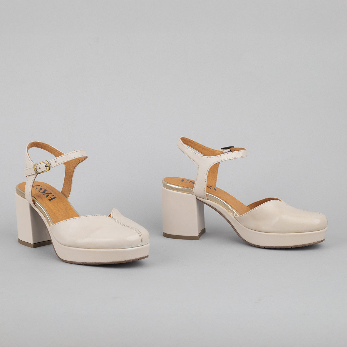 Carol WIDE Stone Mid Shoe by Esska