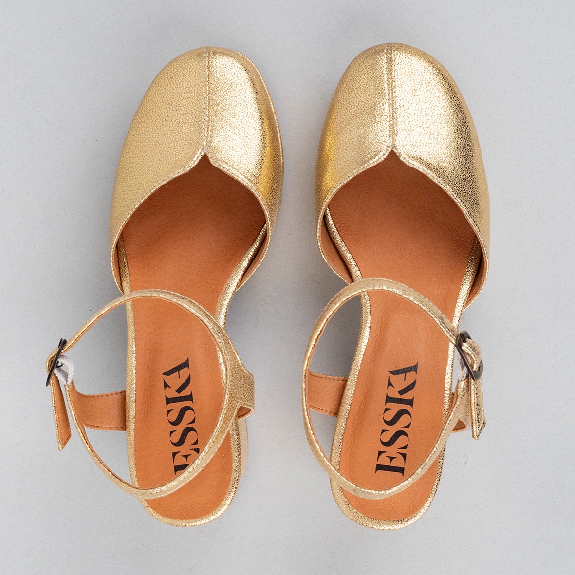 Carol WIDE Vegan Gold Mid Shoe by Esska