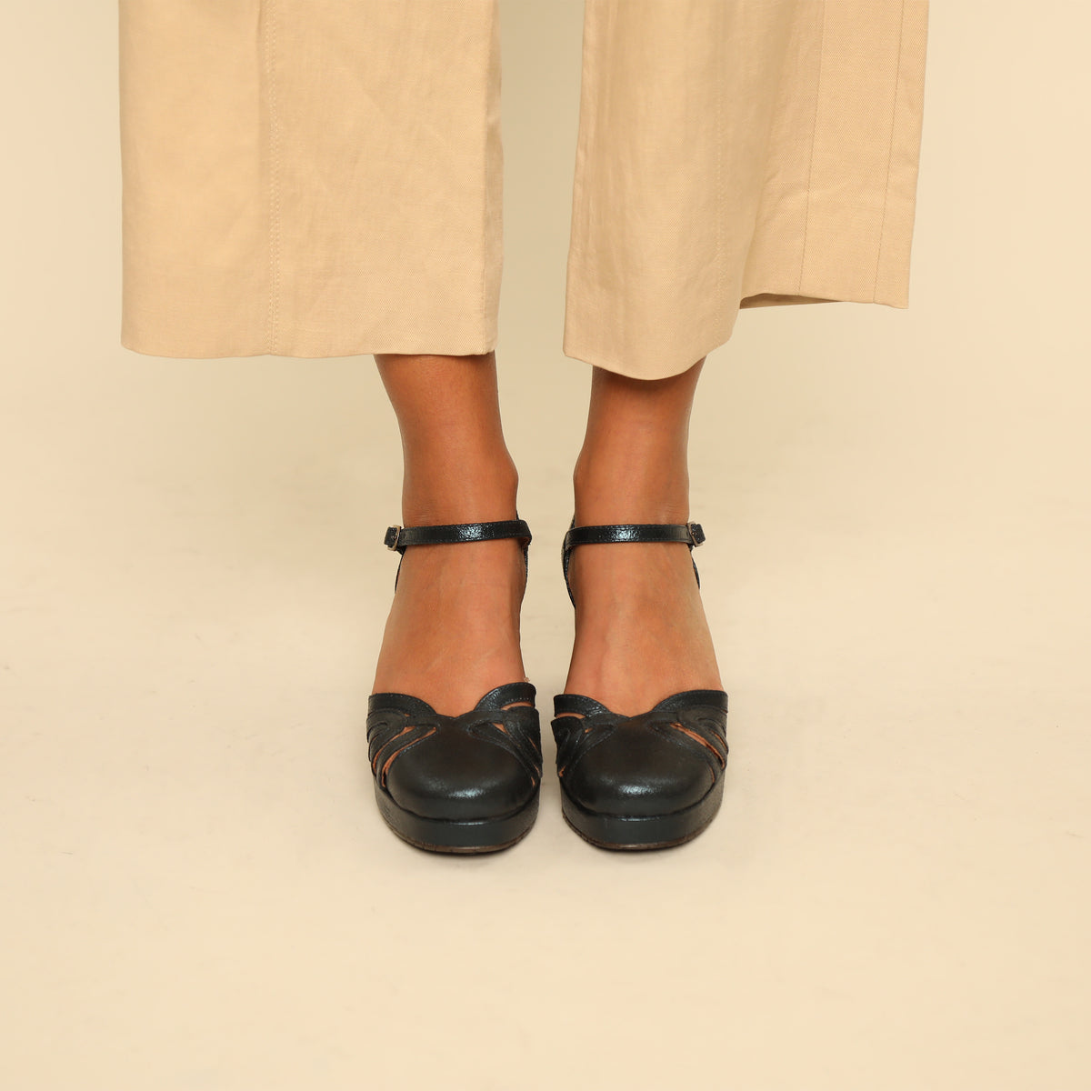 Cecily Metallic Teal Mid Shoe by Esska