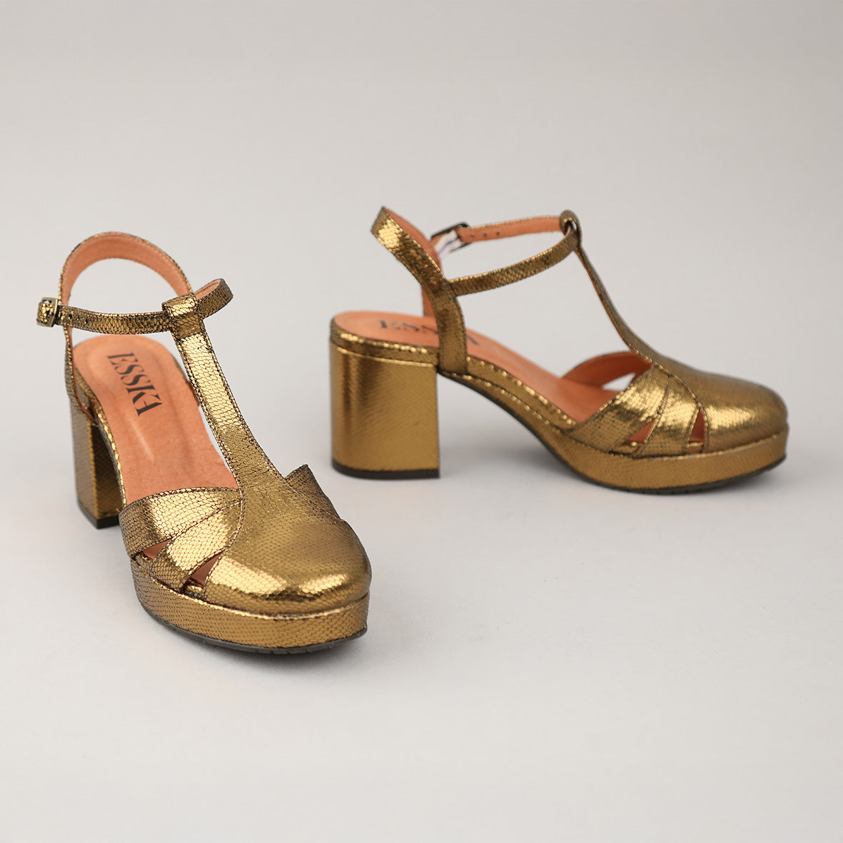 Celeste Gold Neptune Mid Shoe by Esska Shoes Ltd