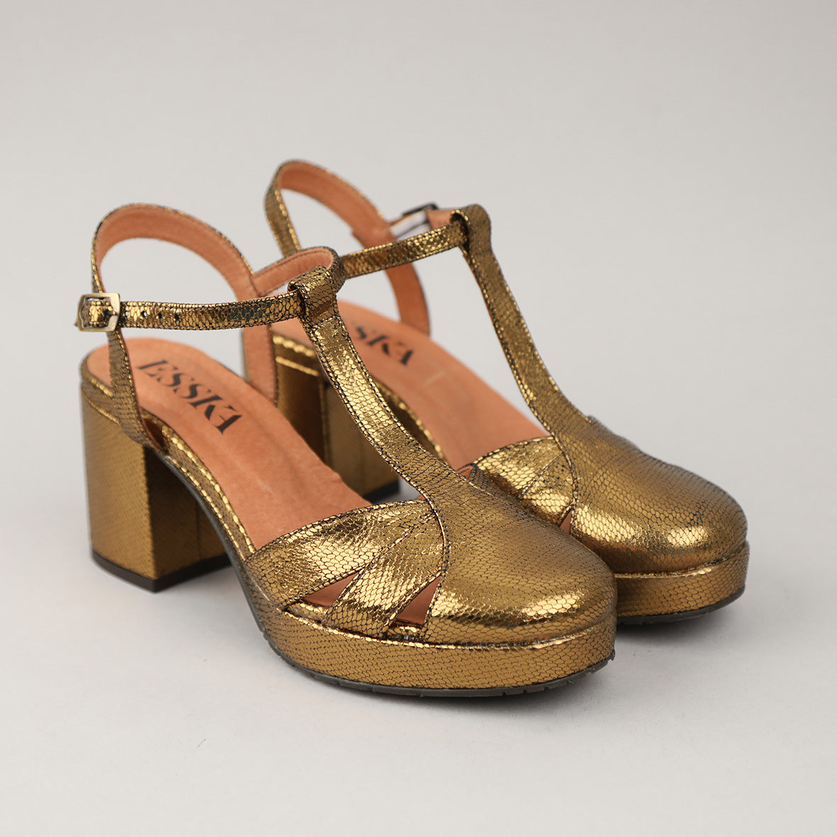 Celeste Gold Neptune Mid Shoe by Esska Shoes Ltd