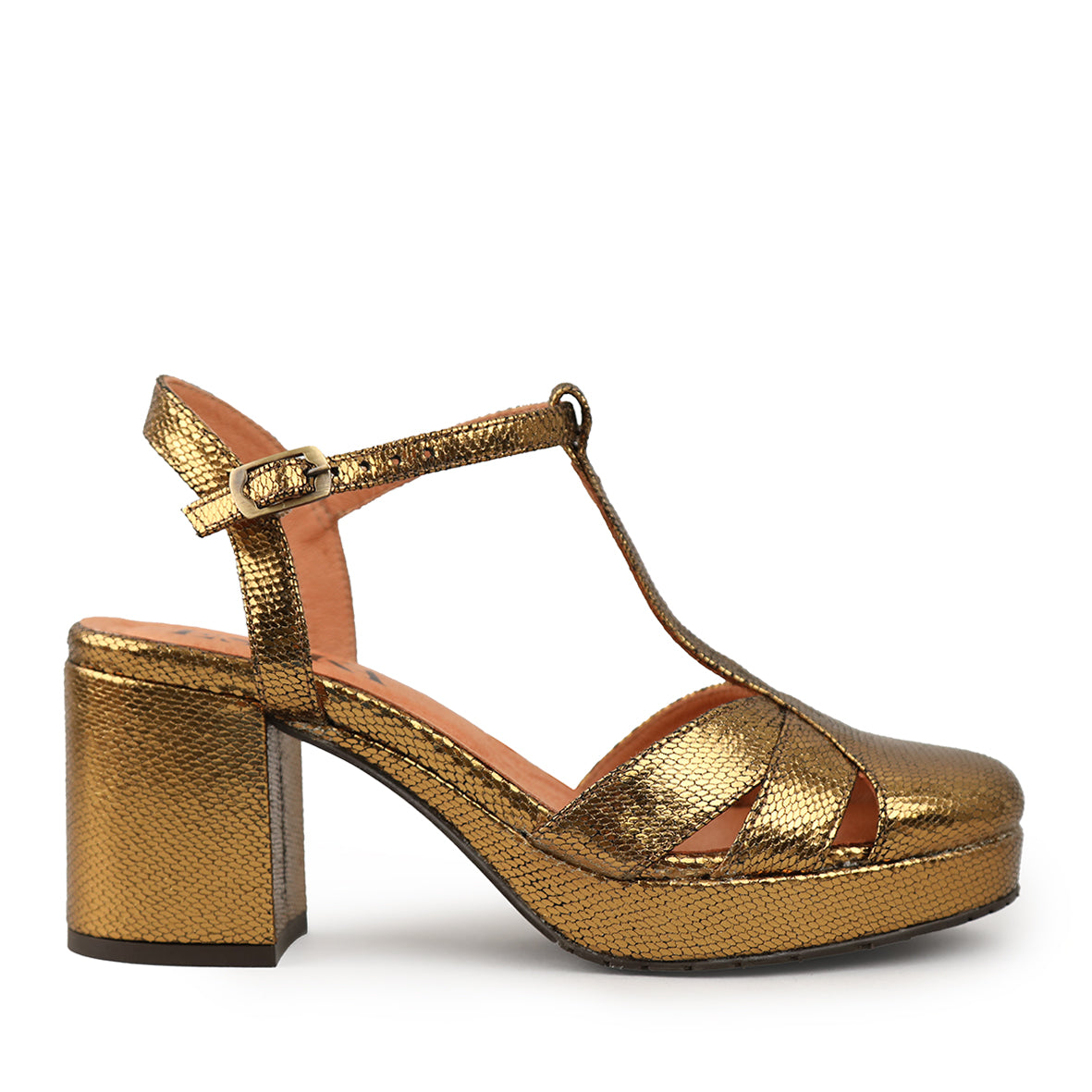 Celeste Gold Neptune Mid Shoe by Esska Shoes Ltd
