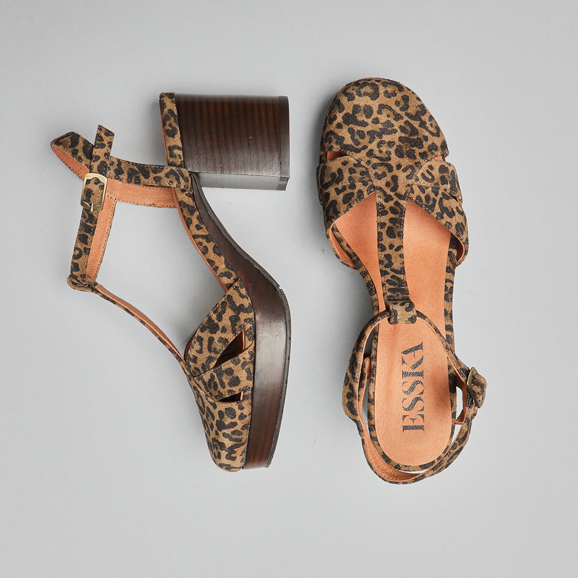 Celeste Leopard Mid Shoe by Esska Shoes Ltd