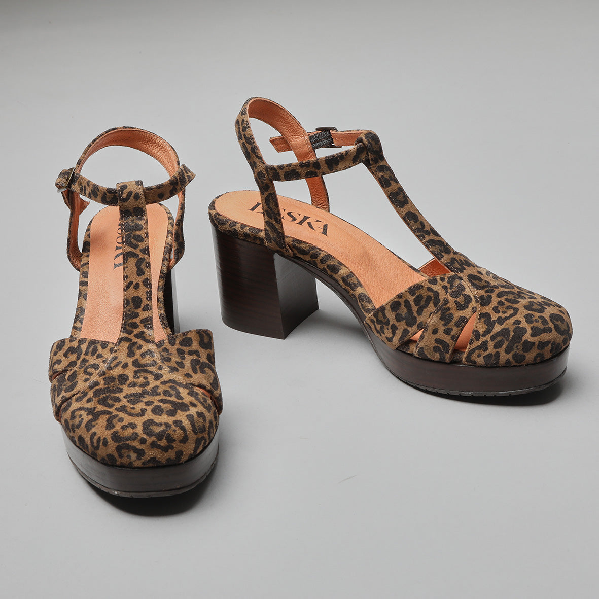 Celeste Leopard Mid Shoe by Esska Shoes Ltd