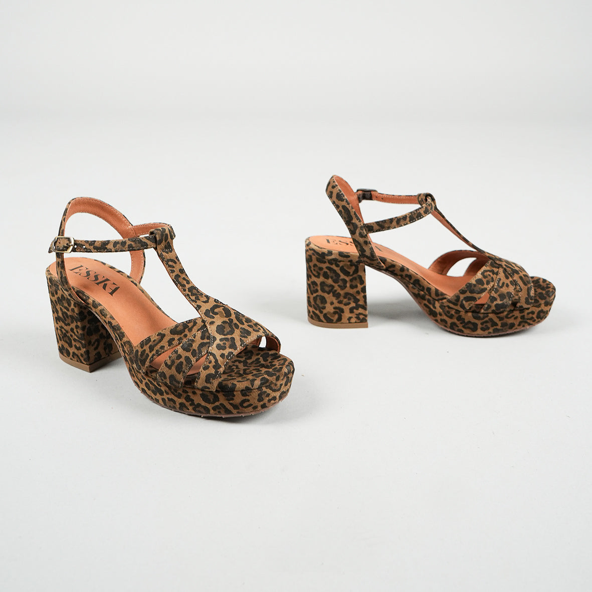 Charlie Leopard Mid High Shoe by Esska