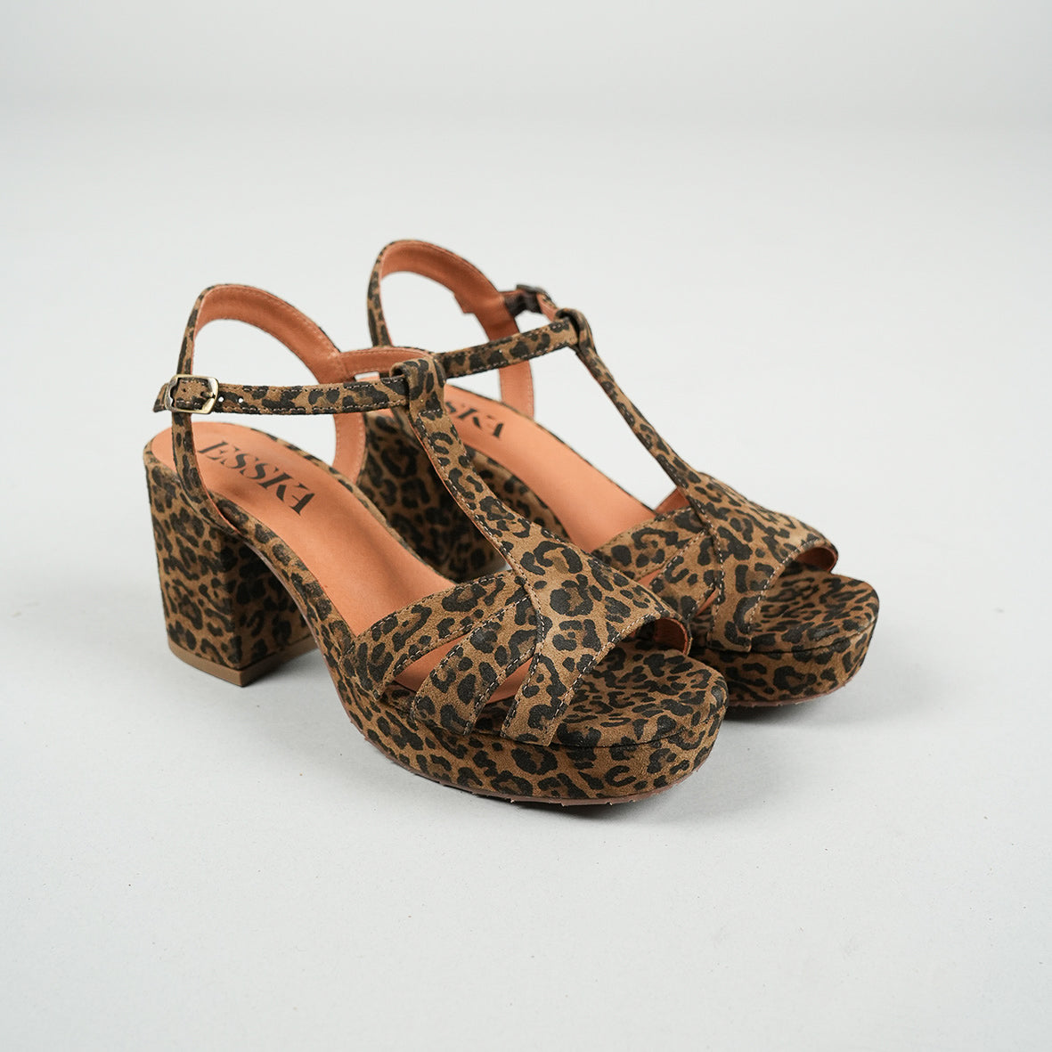 Charlie Leopard Mid High Shoe by Esska
