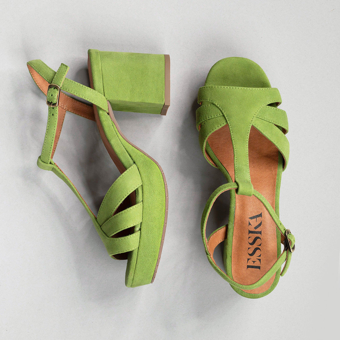 Charlie Moss Mid Sandal by Esska