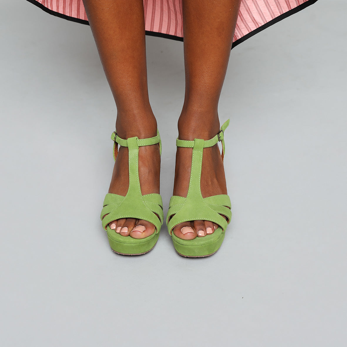 Charlie Moss Mid Sandal by Esska