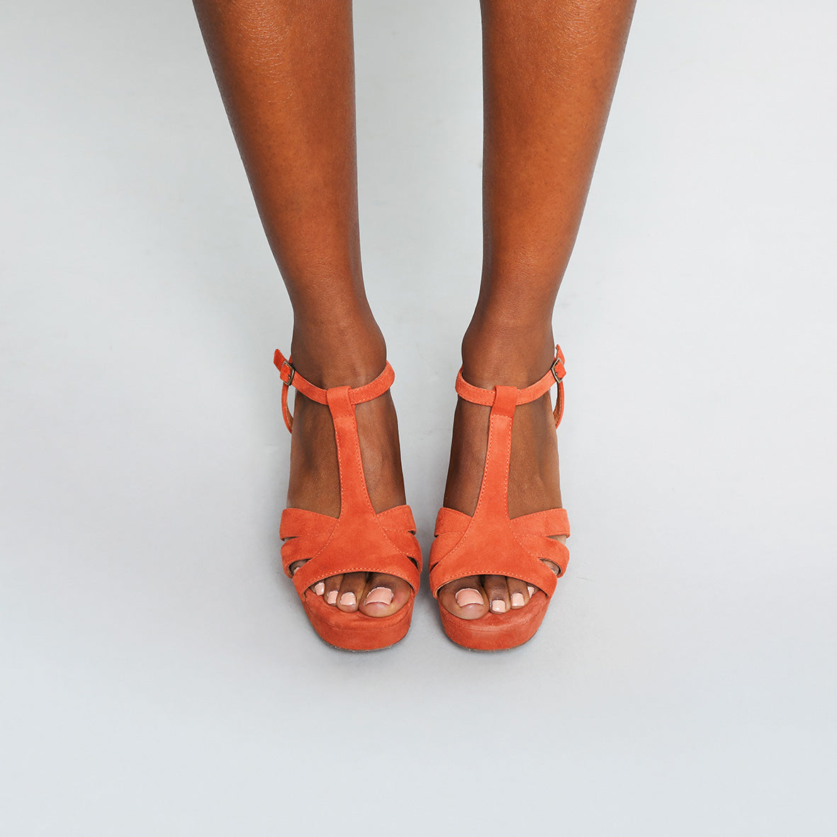 Charlie Rust Mid Sandal by Esska