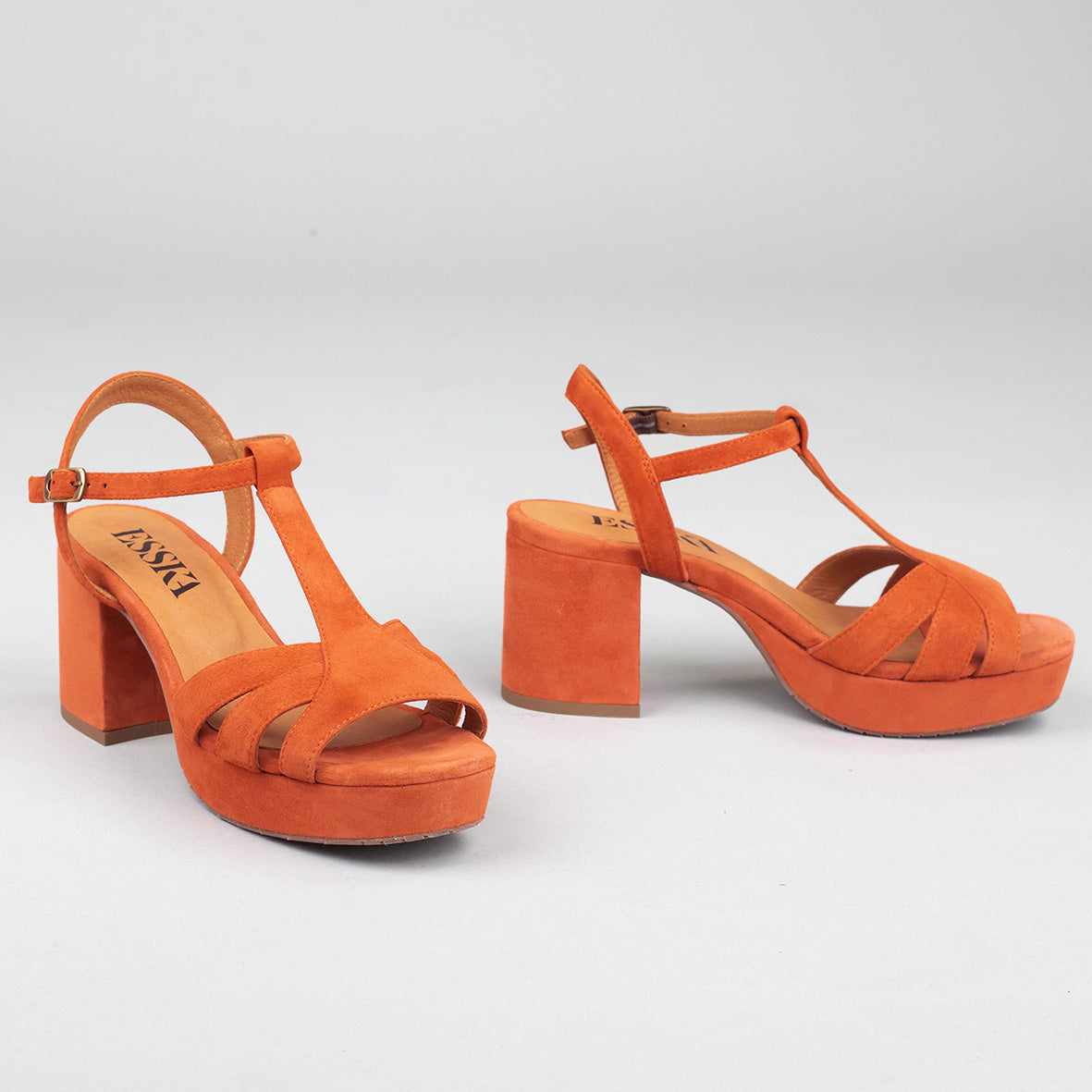 Charlie Rust Mid Sandal by Esska