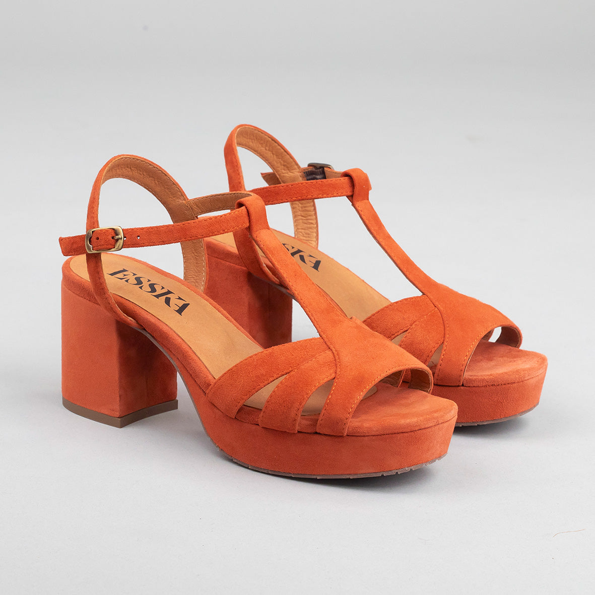 Charlie Rust Mid Sandal by Esska