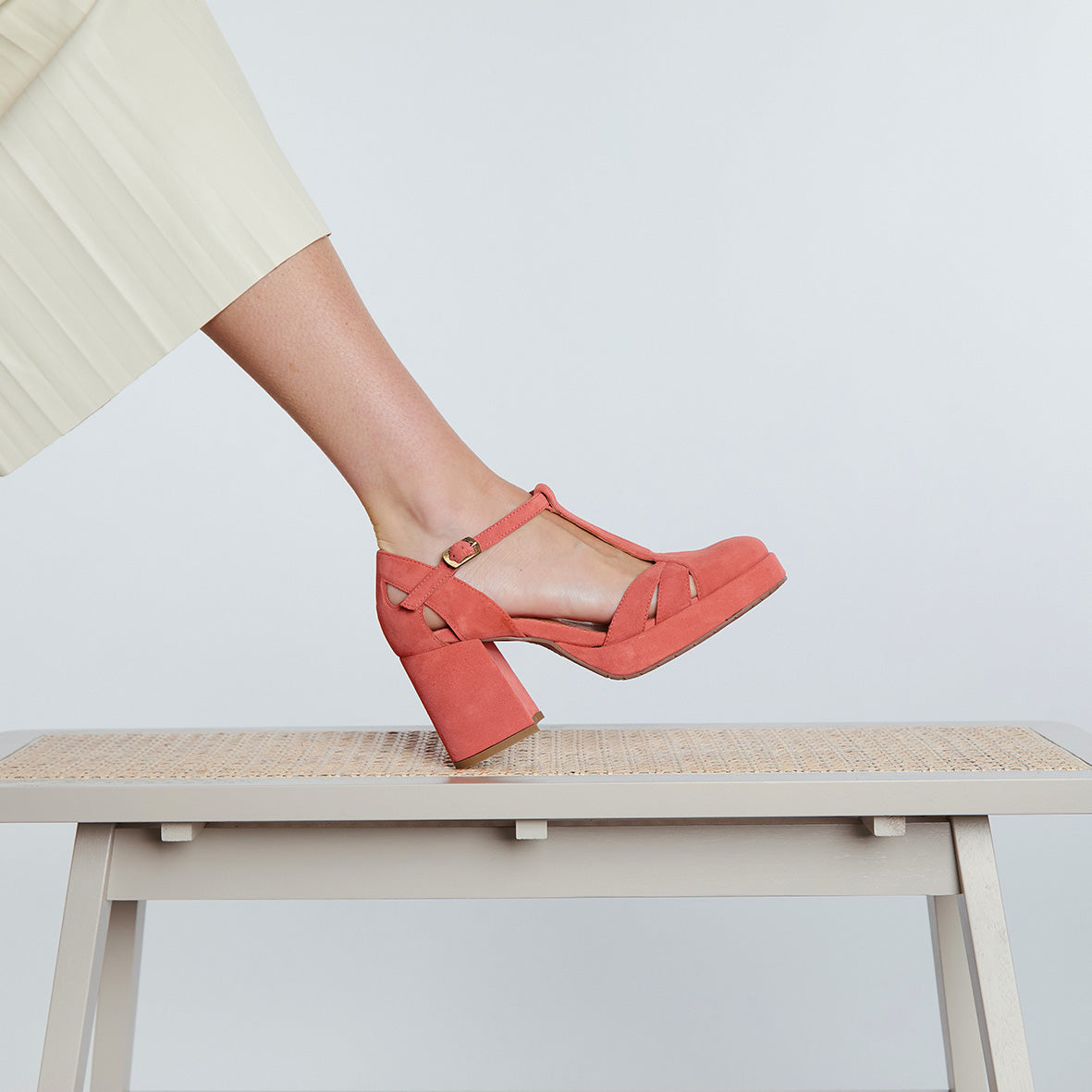 Chaza Coral Mid High Shoe by Esska