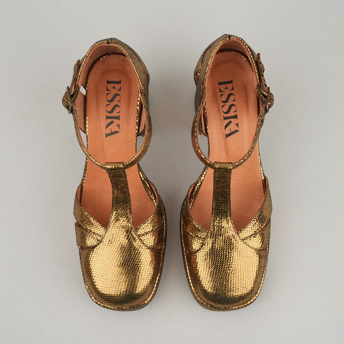 Chaza Gold Neptune Mid Shoe by Esska