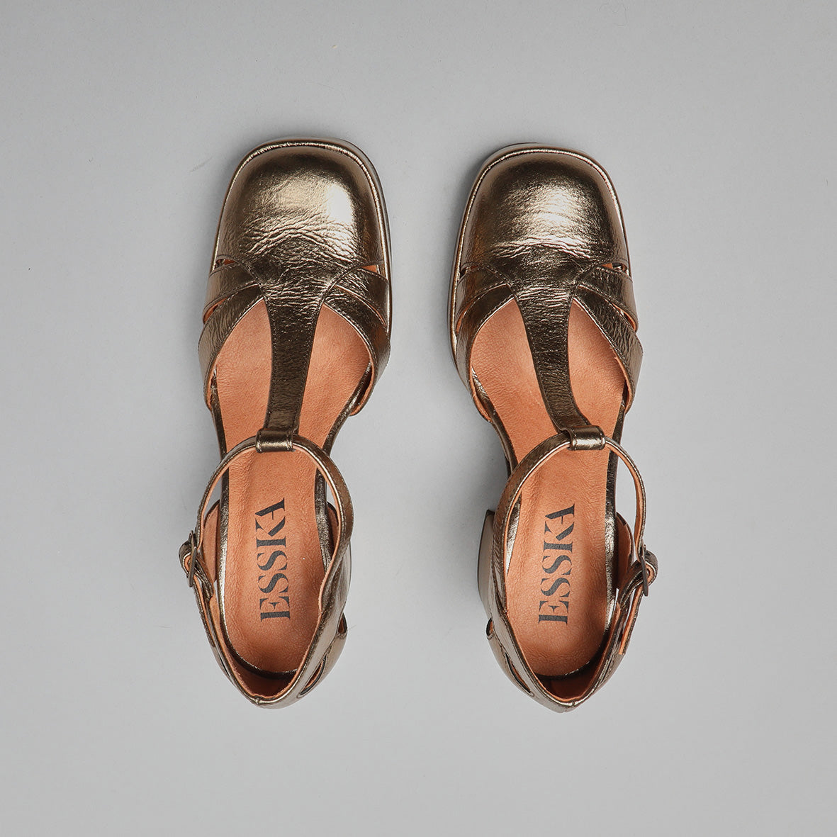 Chaza Metallic Smoke Mid Shoe by Esska Shoes Ltd