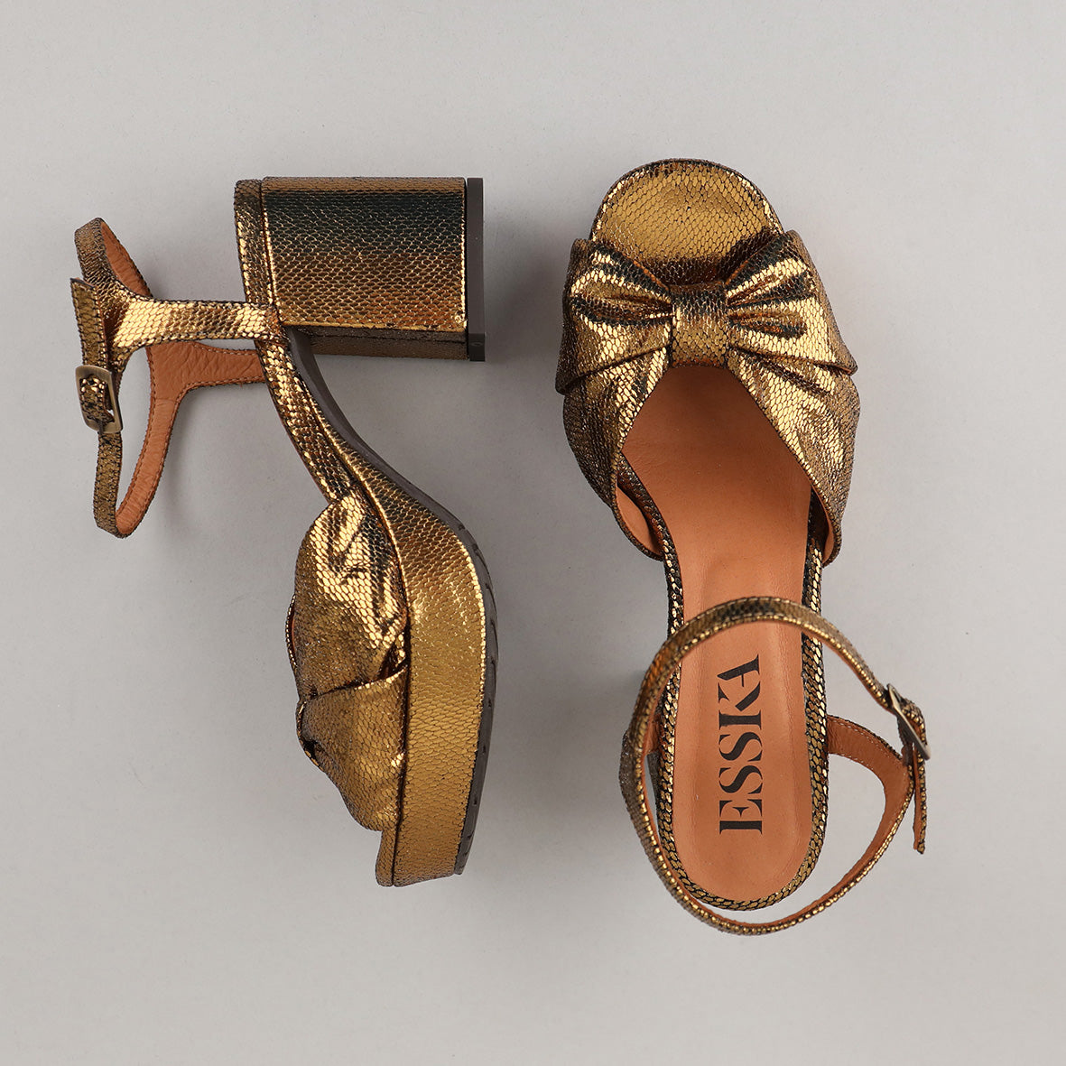 Chilli Gold Neptune Mid Sandal by Esska Shoes Ltd