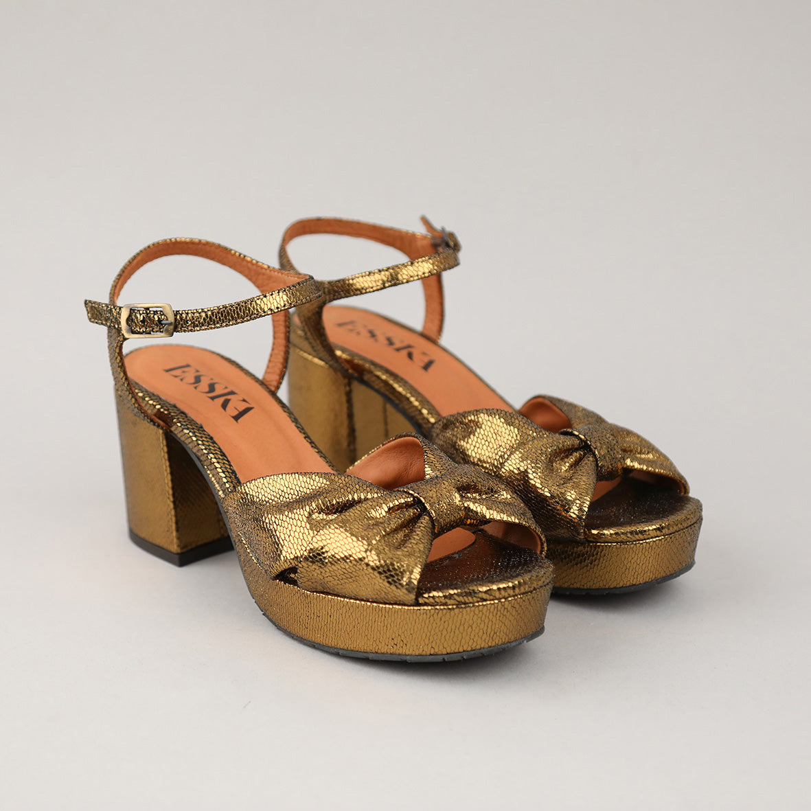 Chilli Gold Neptune Mid Sandal by Esska Shoes Ltd