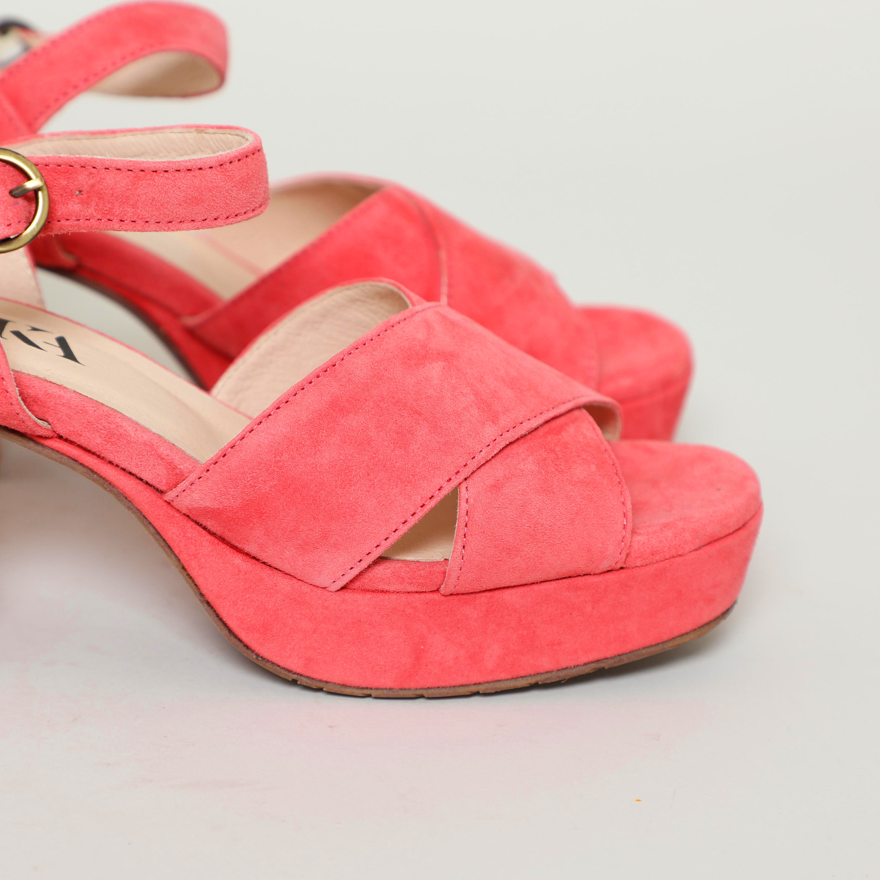 Clara Coral Mid Sandal by Esska
