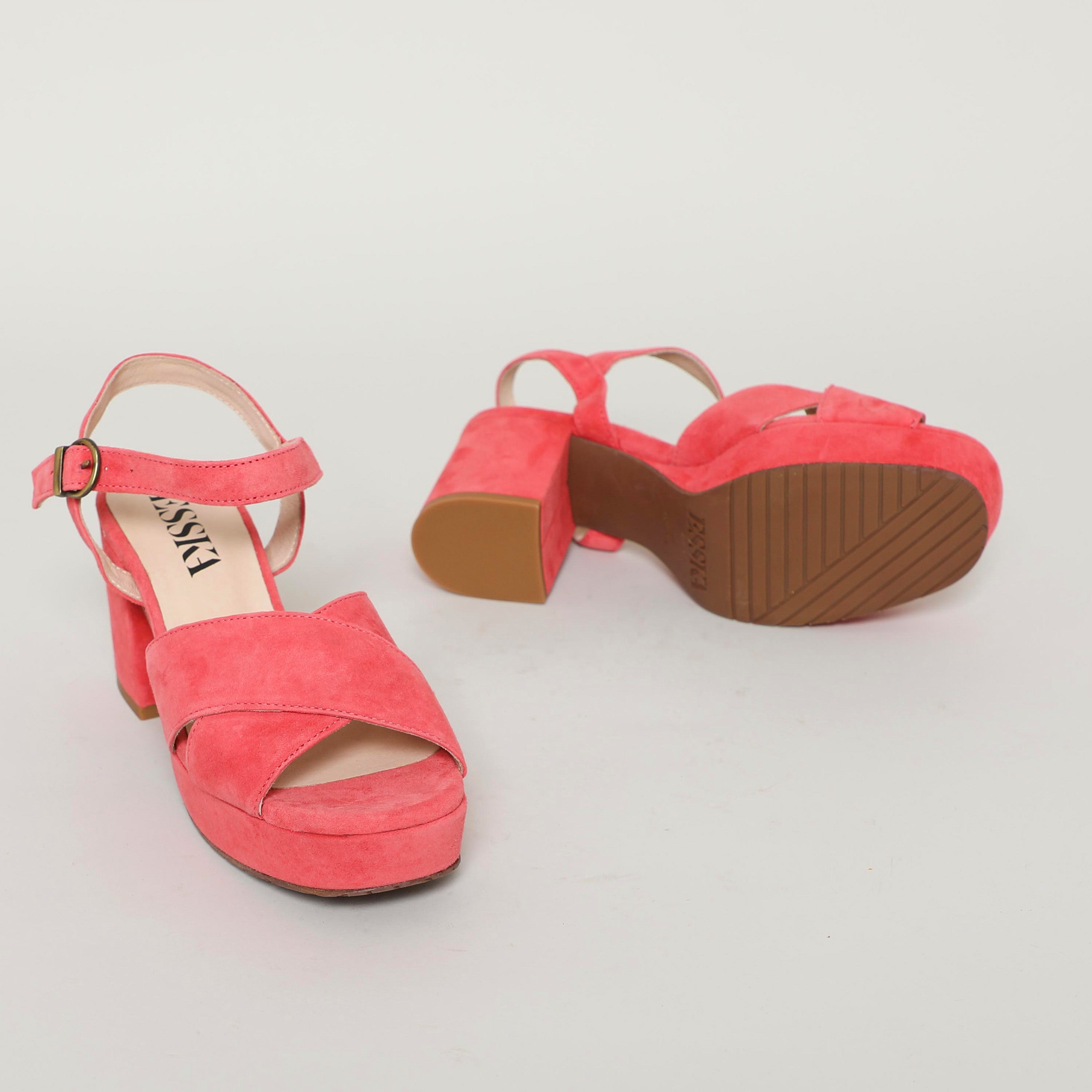 Clara Coral Mid Sandal by Esska