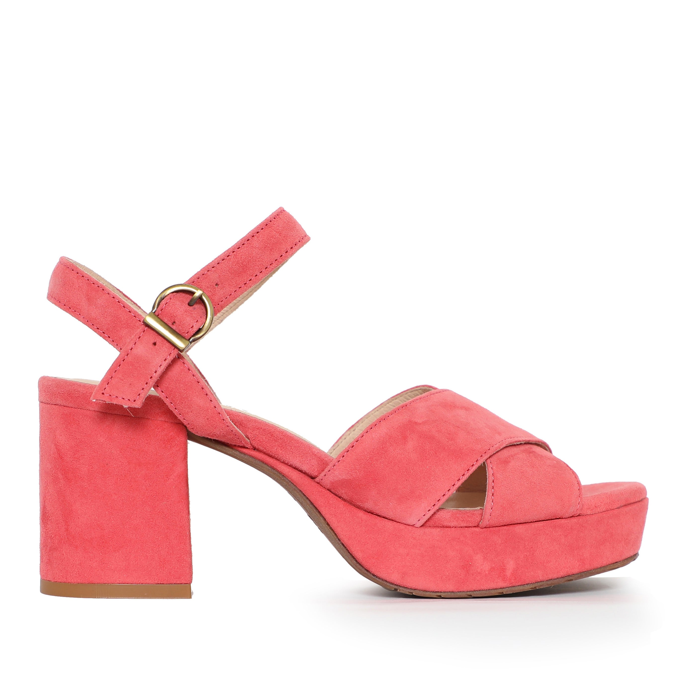 Clara Coral Mid Sandal by Esska