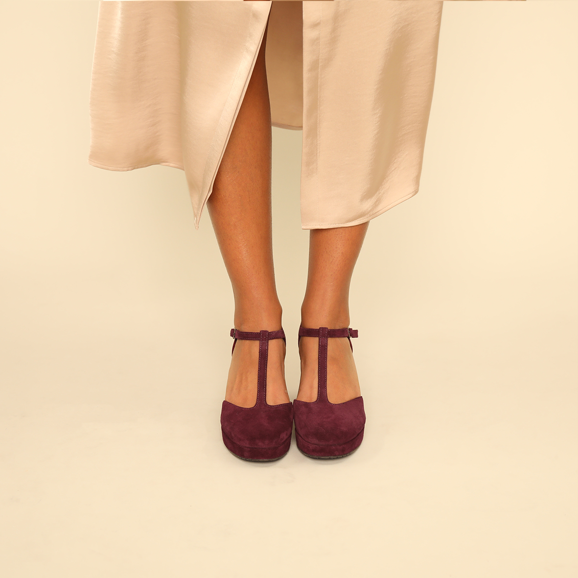Colette Plum Mid Shoe by Esska